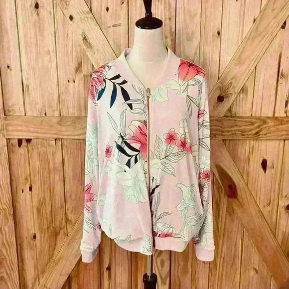 IMAN Floral Women's  Jacket - Picture 1 of 12